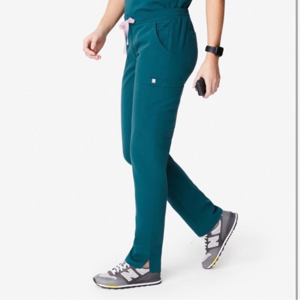 FIGS Caribbean Blue Yola Skinny Scrub Pants